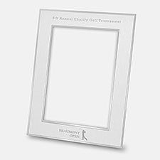 Personalized Logo Flat Iron Silver 8x10 Picture Frame  - 46073