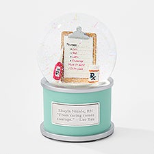 Engraved Recognition Nurse Engraved Snow Globe - 46127