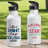 Pickleball Personalized Water Bottle - 20 oz - 46276