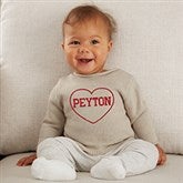 Valentine's Day Embroidered Baby Sweater  - 46377