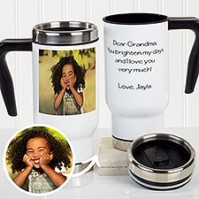 Cartoon Yourself Personalized Photo Travel Mug  - 46398