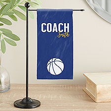 Thanks Coach Personalized Mini Desk Flag - 46434