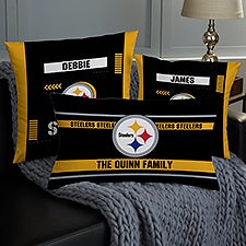 NFL Pittsburgh Steelers Classic Personalized Throw Pillow - 46439