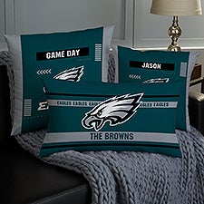 NFL Philadelphia Eagles Classic Personalized Throw Pillow - 46461