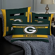 NFL Green Bay Packers Classic Personalized Throw Pillow - 46462