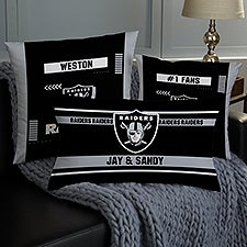 NFL Las Vegas Raiders Classic Personalized Throw Pillow - 46467