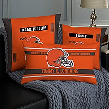 NFL Cleveland Browns Classic Personalized Throw Pillow - 46497