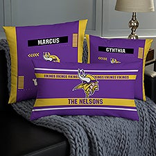 NFL Minnesota Vikings Classic Personalized Throw Pillow - 46499