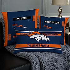 NFL Denver Broncos Classic Personalized Throw Pillow - 46500