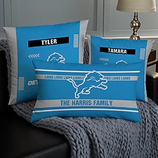 NFL Detroit Lions Classic Personalized Throw Pillow - 46548