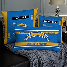NFL Los Angeles Chargers Classic Personalized Throw Pillow - 46573