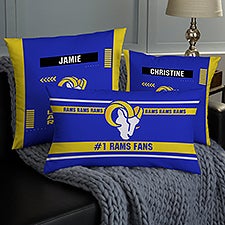 NFL Los Angeles Rams Classic Personalized Throw Pillow - 46589