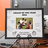 Sports Coach Personalized Signature Picture Frame - 4659