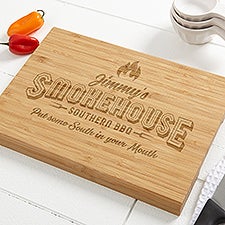 Smokehouse Personalized Bamboo Cutting Board  - 46626