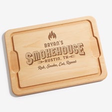 Smokehouse Personalized Hardwood Cutting Boards - 46627