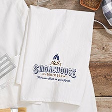 Smokehouse Personalized Flour Sack Towel - 46630