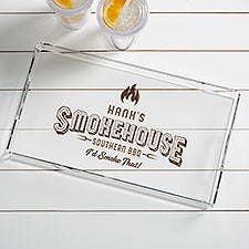 Smokehouse Personalized Acrylic Serving Tray - 46631