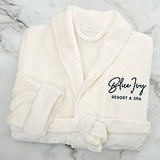 Personalized Logo Embroidered Luxury Fleece Robe - 46658