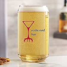 Personalized Logo Printed 16 oz. Beer Can Glass - 46668