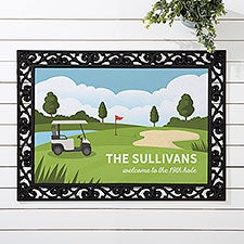 Golf Course Personalized Golf Doormat  - 46684