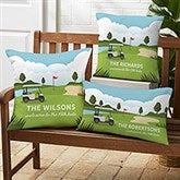 Golf Course Personalized Outdoor Throw Pillow - 46686