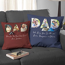 Memories With Dad Personalized Photo Pocket Pillow - 46723