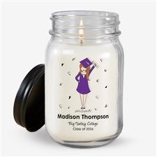 Graduation Girl philoSophies Farmhouse Candle Jar  - 46752