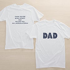 Dad Repeating Name Personalized 2-Sided Mens Shirts  - 46755