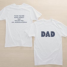 Dad Repeating Name Personalized 2-Sided Mens Shirts - 46755