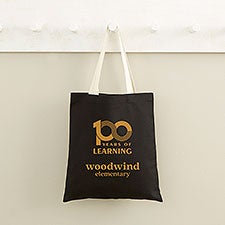 Personalized Logo Tote Bag- Black - 46767