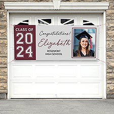 Collegiate Year Personalized Graduation Photo Banner - 46774