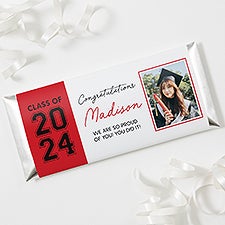 Collegiate Year Personalized Graduation Photo Candy Bar Wrappers  - 46776