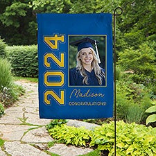 Collegiate Year Personalized Photo Graduation Garden Flag  - 46780