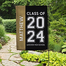 Collegiate Year Personalized Graduation Garden Flag  - 46781