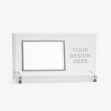 Personalized Logo Silver Beveled Picture Frame   - 46783