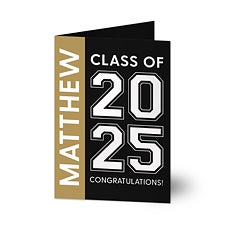 Collegiate Year Personalized Graduation Greeting Card - 46785
