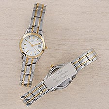 TFX By Bulova Engraved Womens Two Tone Watch - 46797
