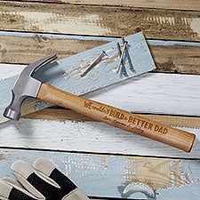 Couldnt Build A Better Dad Personalized Wood Hammer - 46804