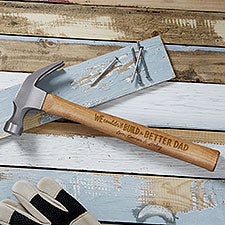 Couldnt Build A Better Dad Personalized Wood Hammer  - 46804