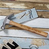 Couldn't Build A Better Dad Personalized Wood Hammer - 46804