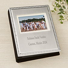 All Occasion Engraved Silver Beaded Mini Photo Album - 46820