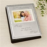 Anniversary Memories Engraved Silver Beaded Mini Photo Album - 46823