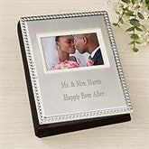 Wedding Memories Engraved Silver Beaded Mini Photo Album - 46827
