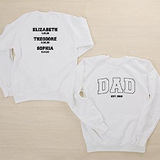 His Roster Personalized 2-Sided Adult Sweatshirt  - 46829
