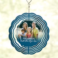 Photo & Message For Family Personalized Wind Spinner  - 46865