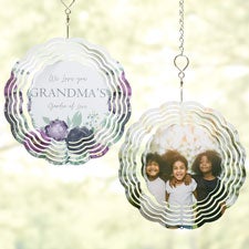 Floral Love For Grandma Personalized Wind Spinner  - 46870