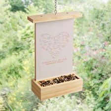 Blooming Heart Personalized Bird Feeder - 46900