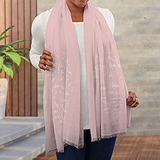 Blooming Heart Personalized Womens Pashmina Scarf  - 46912