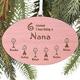 Personalized Wood Christmas Ornament - Reasons Why Collection - 4693