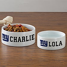 NFL New York Giants Personalized Dog Bowls - 46931